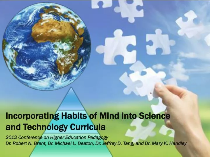 incorporating habits of mind into science and technology curricula
