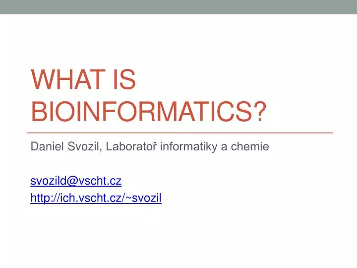 what is bioinformatics