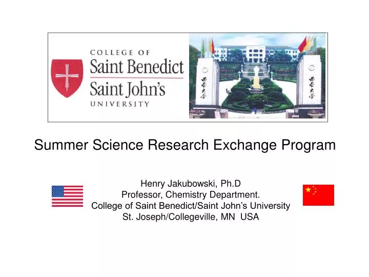 summer science research exchange program