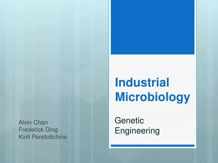 industrial microbiology