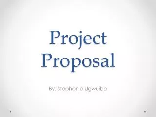 Project Proposal