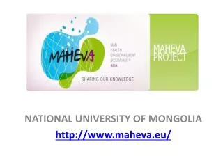 NATIONAL UNIVERSITY OF MONGOLIA http://www.maheva.eu/