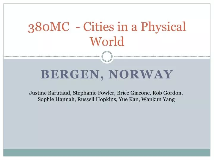 380mc cities in a physical world