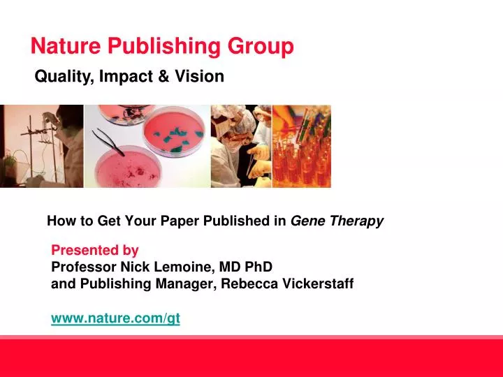how to get your paper published in gene therapy