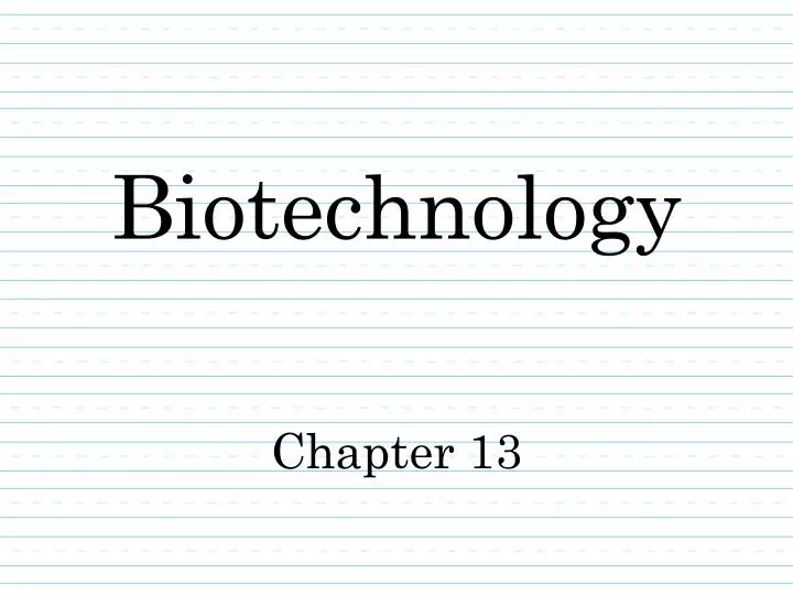 biotechnology