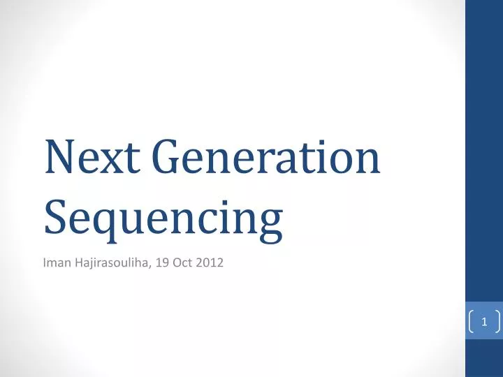 next generation sequencing