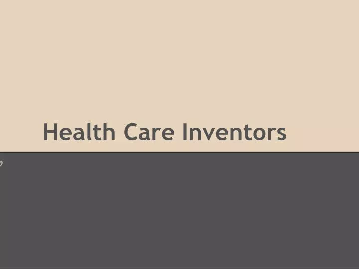 health care inventors
