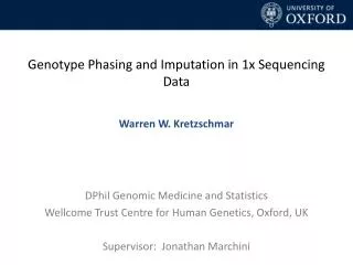 Genotype Phasing and Imputation in 1x Sequencing Data