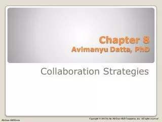 Chapter 8 Avimanyu Datta , PhD