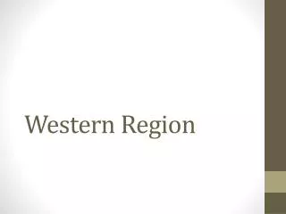 Western Region