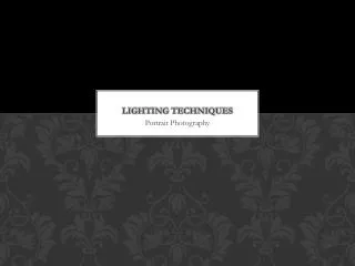 Lighting Techniques