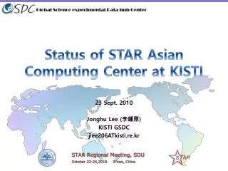 Status of STAR Asian Computing Center at KISTI