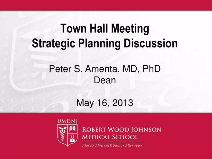 town hall meeting strategic planning discussion