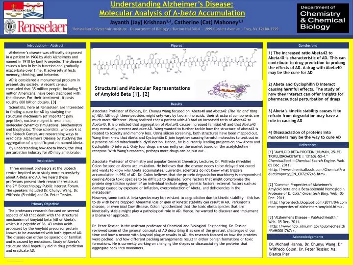 understanding alzheimer s disease molecular analysis of a beta accumulation