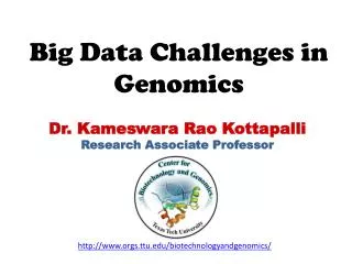 Big Data Challenges in Genomics