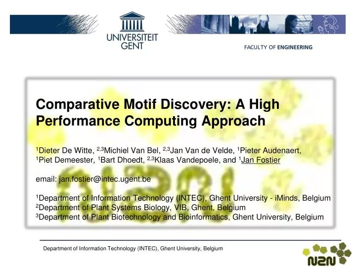 comparative motif discovery a high performance computing approach
