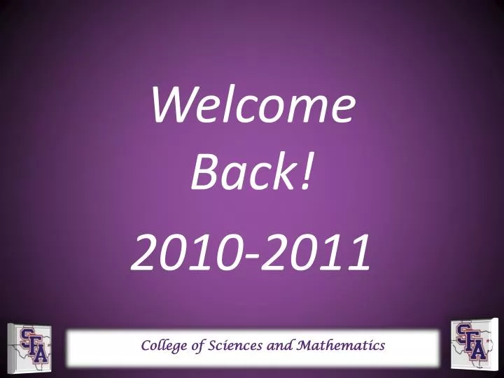 welcome back 2010 2011