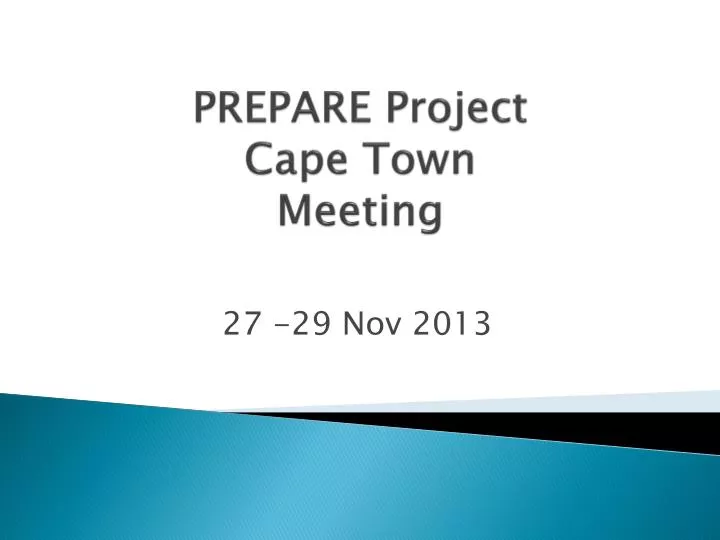 prepare project cape town meeting