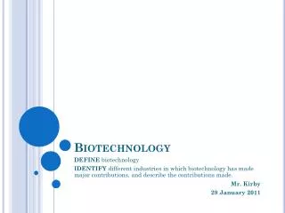 biotechnology