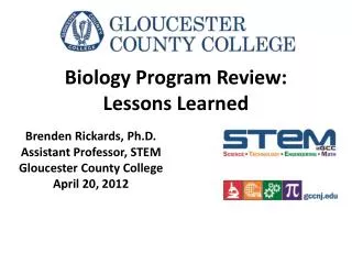 Biology Program Review: Lessons Learned