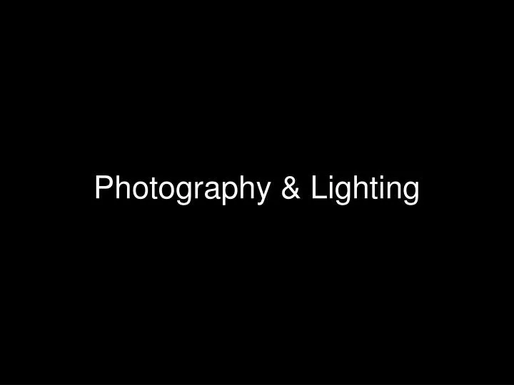 photography lighting