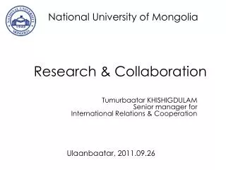 Research &amp; Collaboration