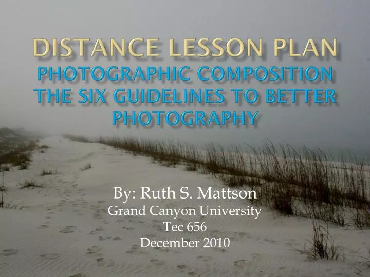 distance lesson plan photographic composition the six guidelines to better photography