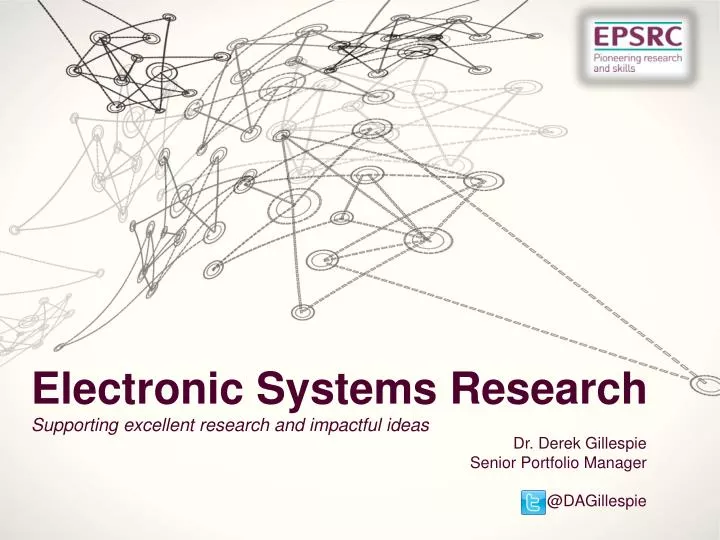 electronic systems research supporting excellent research and impactful ideas