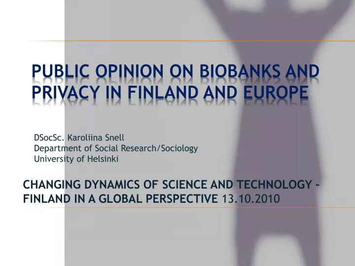 changing dynamics of science and technology finland in a global perspective 13 10 2010