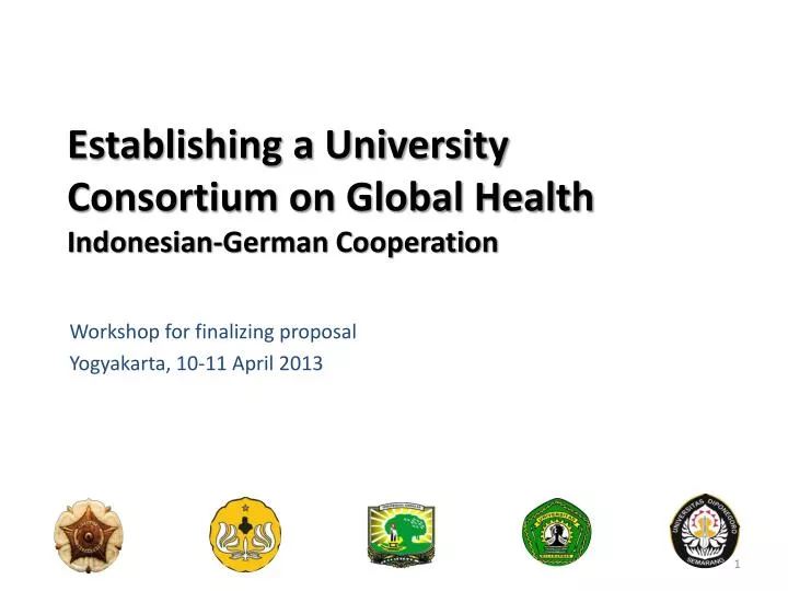 establishing a university consortium on global health indonesian german cooperation