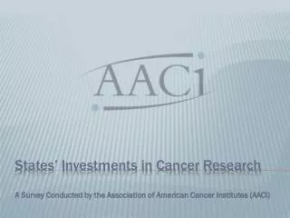 States’ Investments in Cancer Research