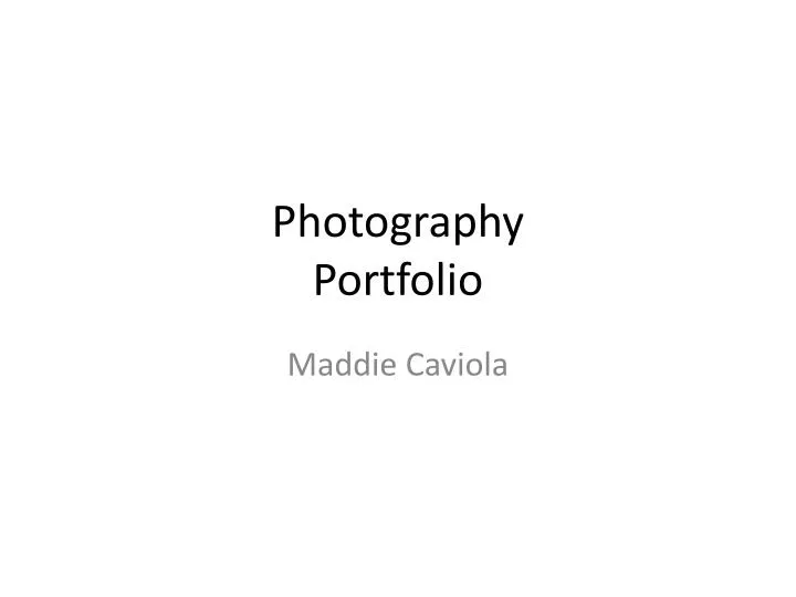photography portfolio