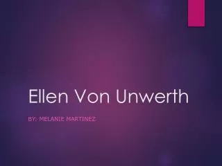 Ellen Von Unwerth