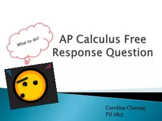 AP Calculus Free Response Question