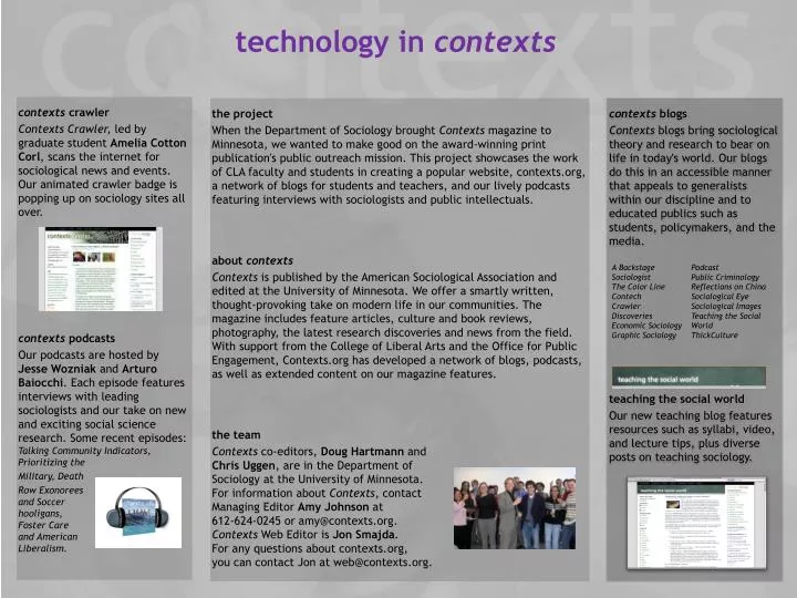 technology in contexts