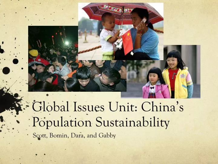 global issues unit china s population sustainability