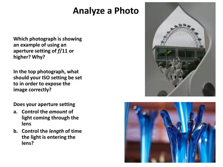 analyze a photo