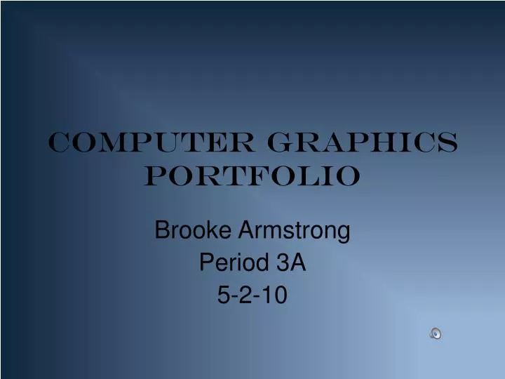 computer graphics portfolio