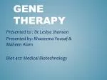 Gene Therapy - slide 1