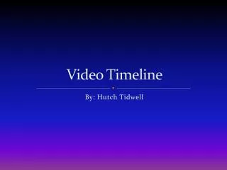 Video Timeline