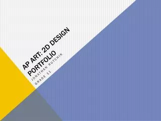 AP Art: 2D Design Portfolio