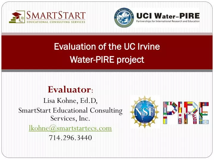 evaluation of the uc irvine water pire project