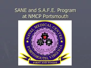 SANE and S.A.F.E. Program at NMCP Portsmouth
