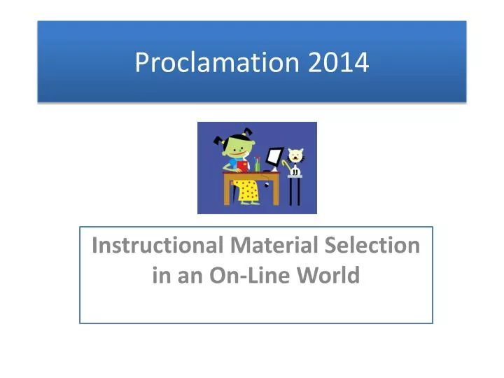 proclamation 2014