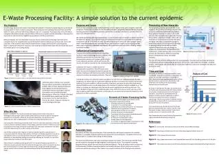 Elements of E-Waste Processing Facility Our proposed facility (Figure 4) will house several mechanical components includ