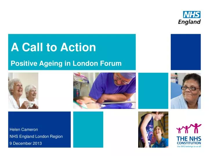 a call to action positive ageing in london forum