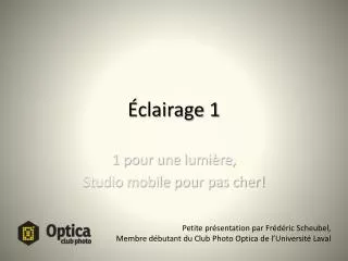 clairage 1