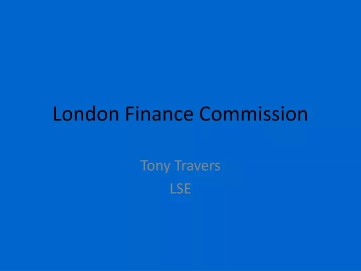 london finance commission