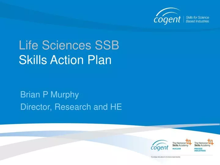 life sciences ssb skills action plan