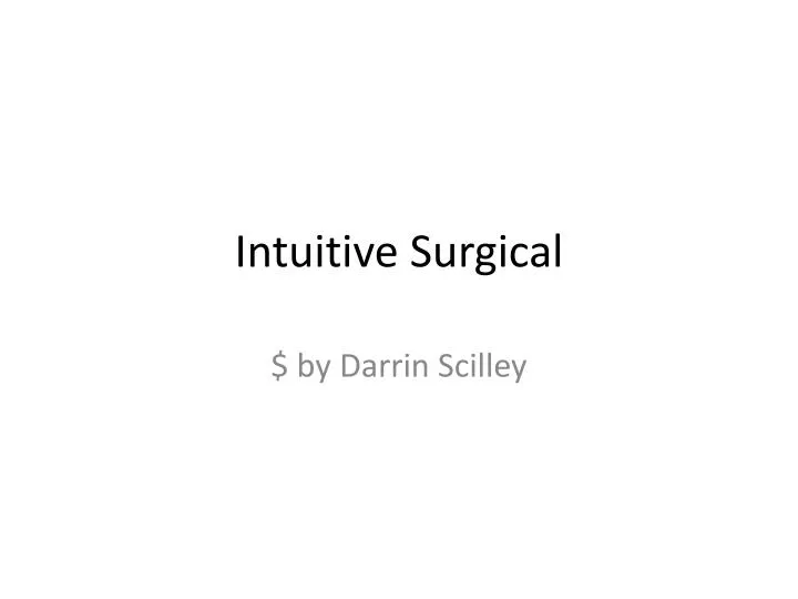 intuitive surgical